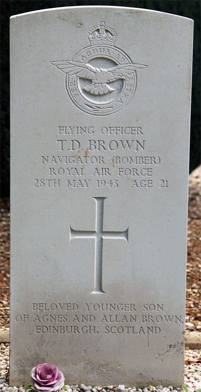 F/O Thomas David Brown<br/><br /><br />died May 28th, 1943